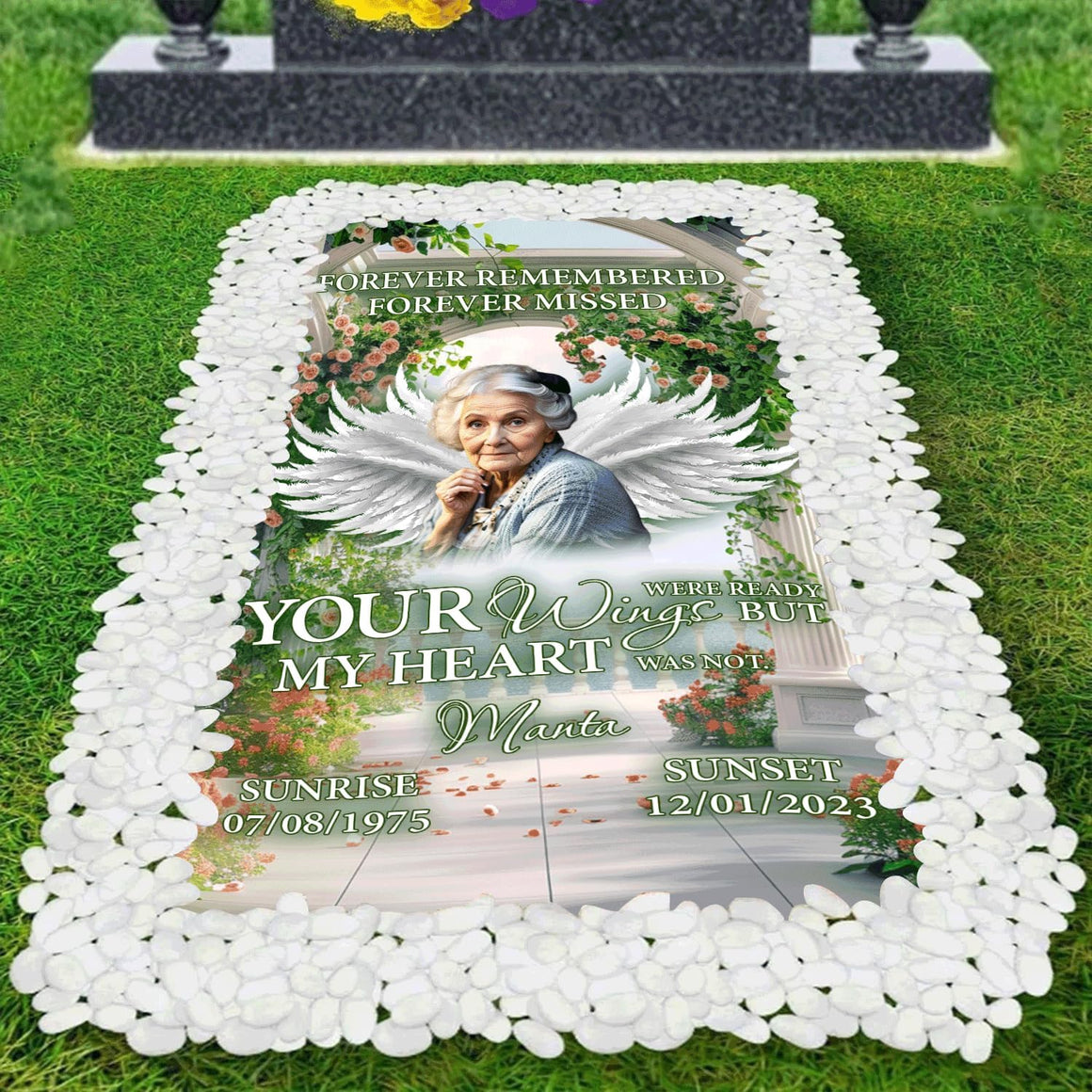 Personalized Grave Blanket : Your wings